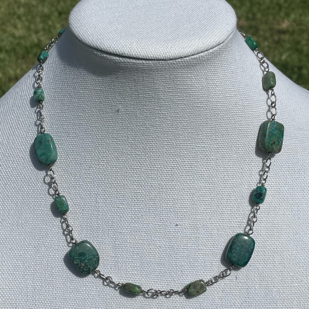 Turquoise 925 Sterling Silver Necklace